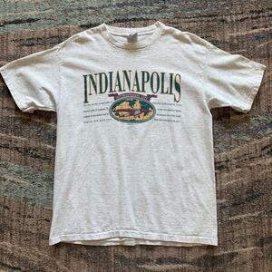 Men's Vintage 1992 Indianapolis International City Heather Gray Shirt Sz Large